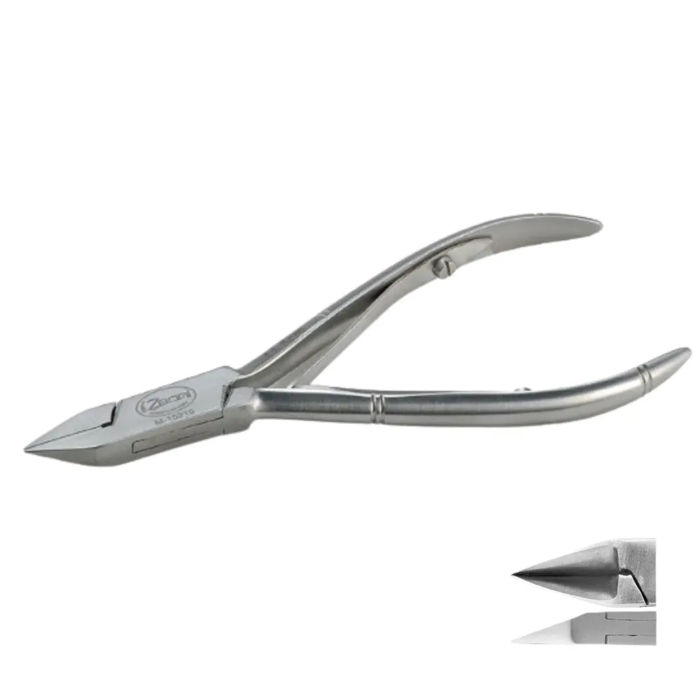 ZANNI - Tronchese Retta Unghie Doppia Molla Satinata 11,5cm