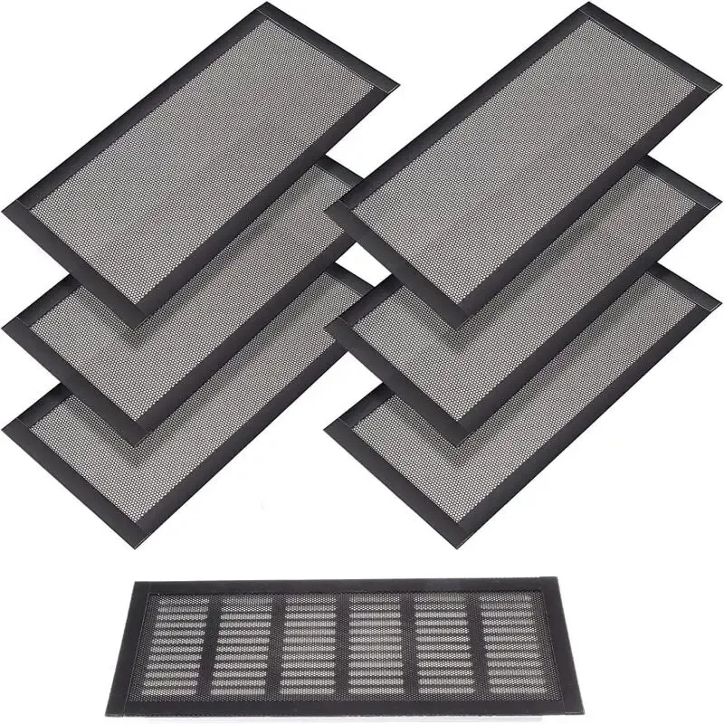 2PCS Coperchi per sfiato pavimento per schermi di sfiato rettangolari Coperture plastica magnetiche forti anti-insetto per...