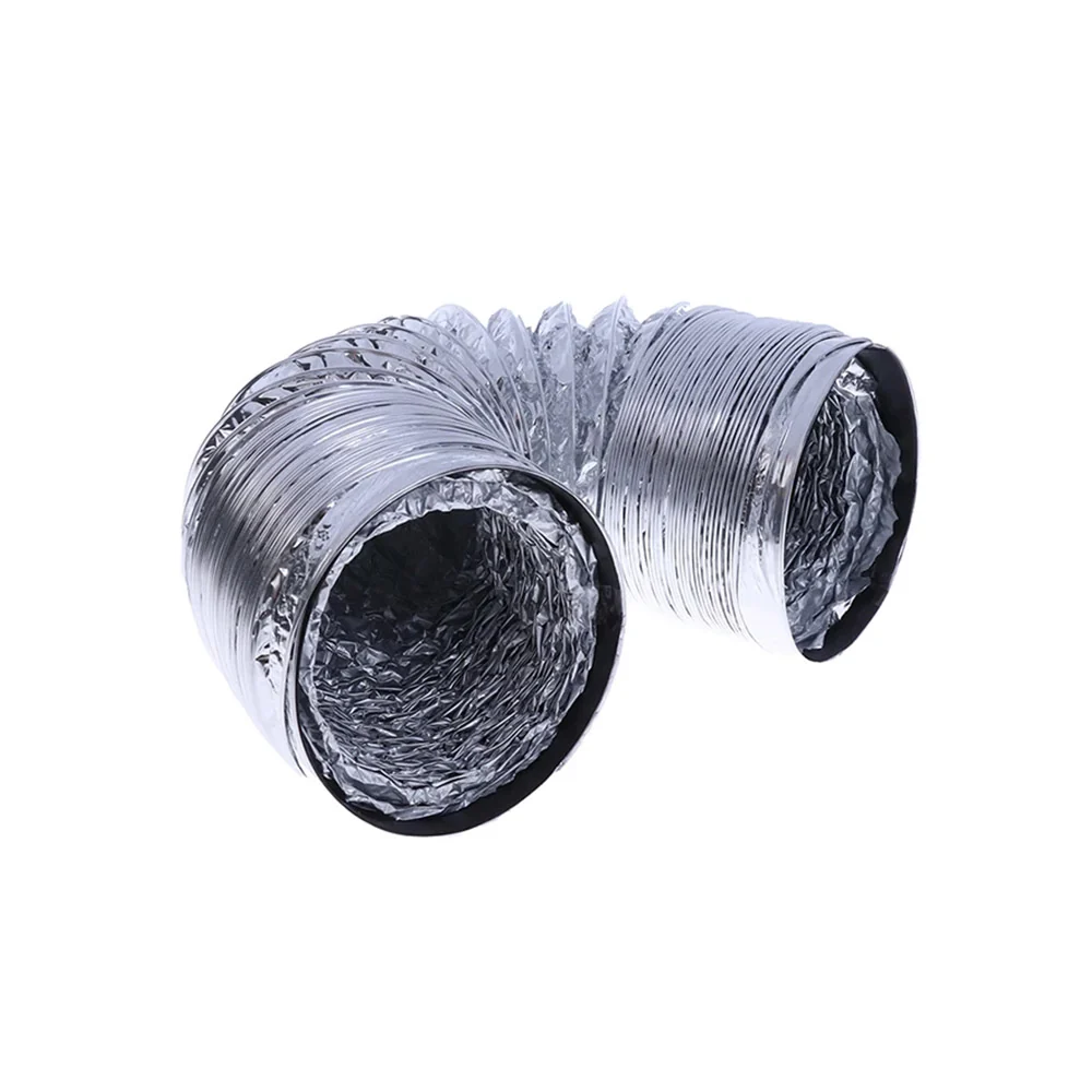 Tubo ventilatore flessibile da 4 pollici (100mm): tubo PVC-alluminio per ventilazione dell'aria, per condotti di scarico b...