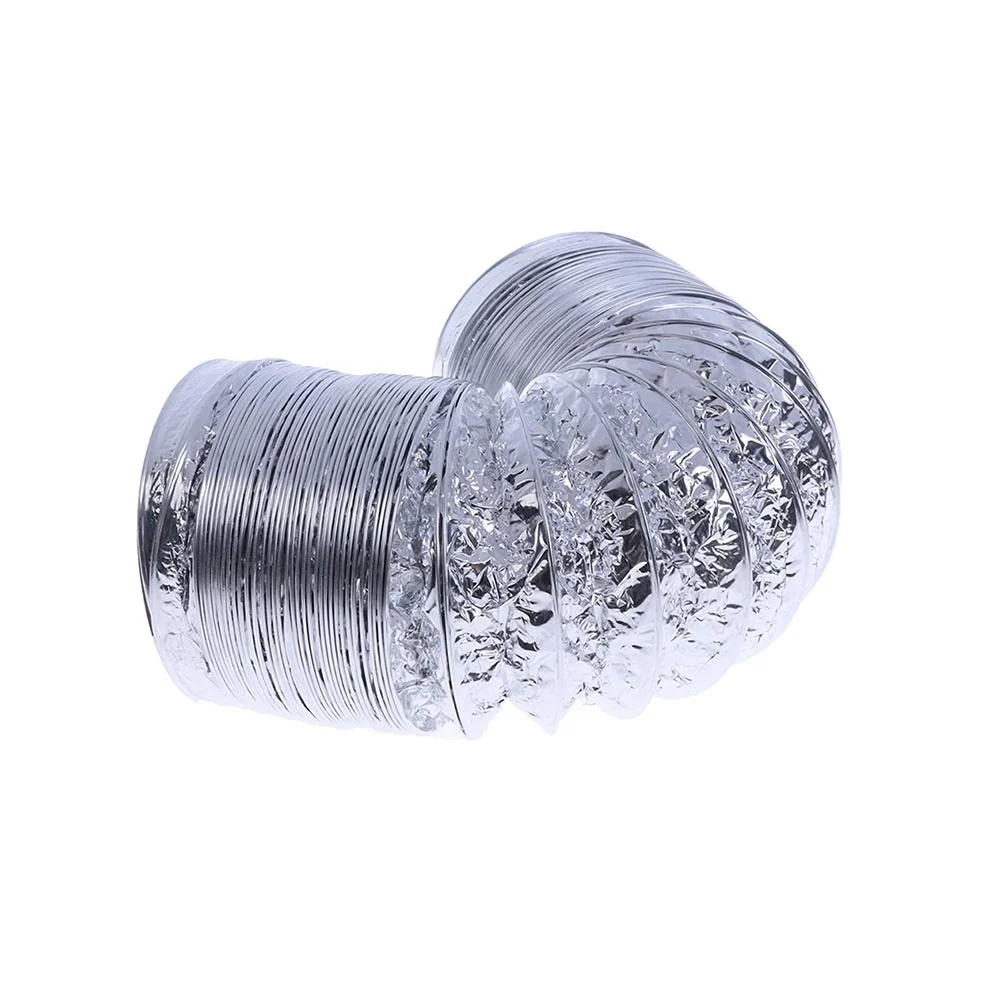 Tubo ventilatore flessibile da 4 pollici (100mm): tubo PVC-alluminio per ventilazione dell'aria, per condotti di scarico b...