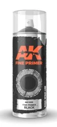 AK - AK-Interactive AK1010 FINE PRIMER BLACK SPRAY