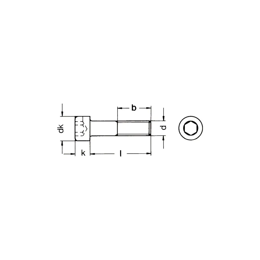 Viti testa cilindrica con esagono incassato ISO4762/DIN912 12.9 zincate